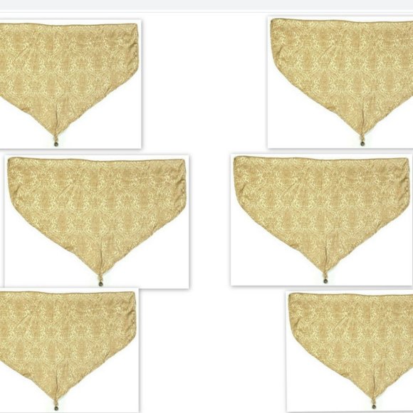 Set 8 Rare Croscill Valances Discontinued Triomphe Gold Luxury Designer Lot - Picture 2 of 6